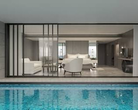 House with a pool
